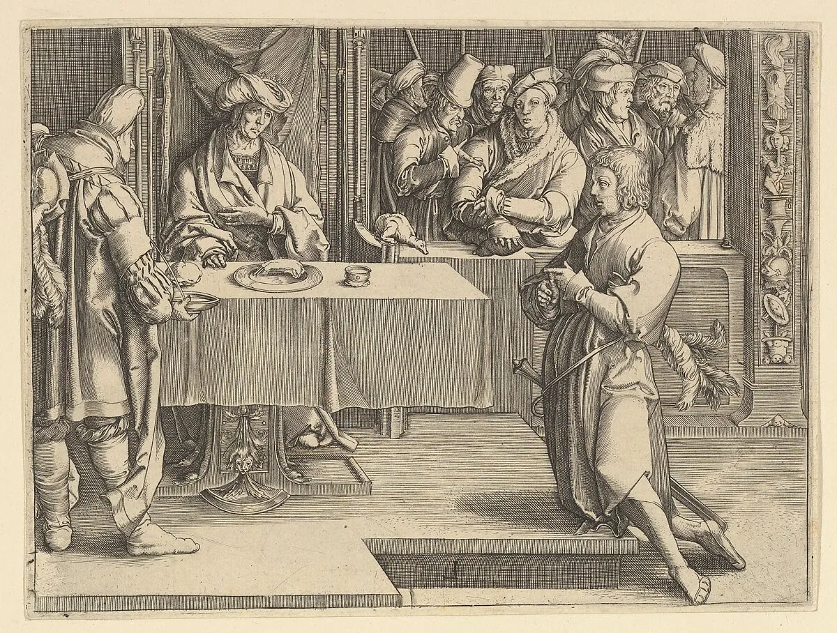 Joseph Interpreting Pharoah's Dreams (copy) — Clement de Jonghe|Lucas van Leyden