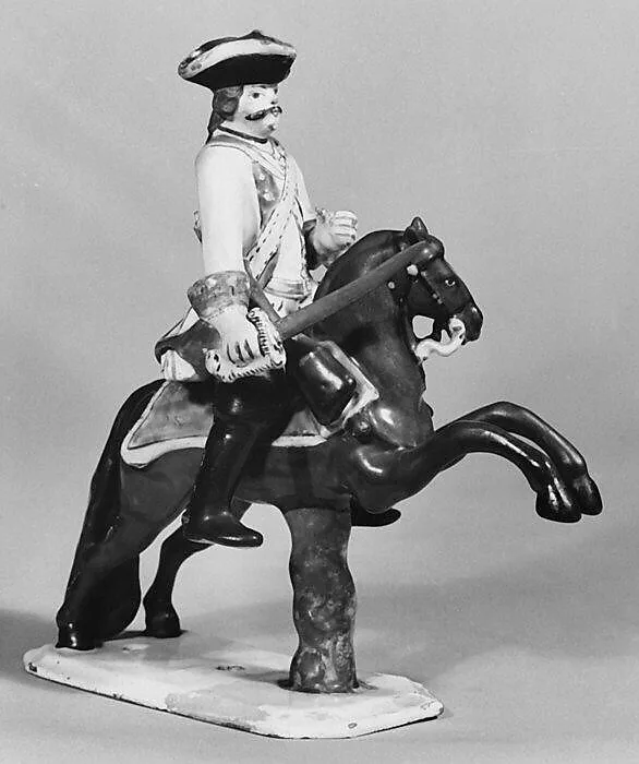 Equestrian figure of a cavalry officer — Unknown