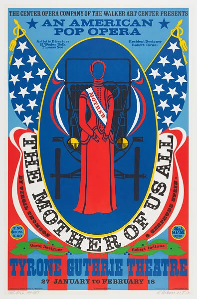 The Mother of Us All — Robert Indiana|Poster Originals, Ltd.|Johnson Printing Co.