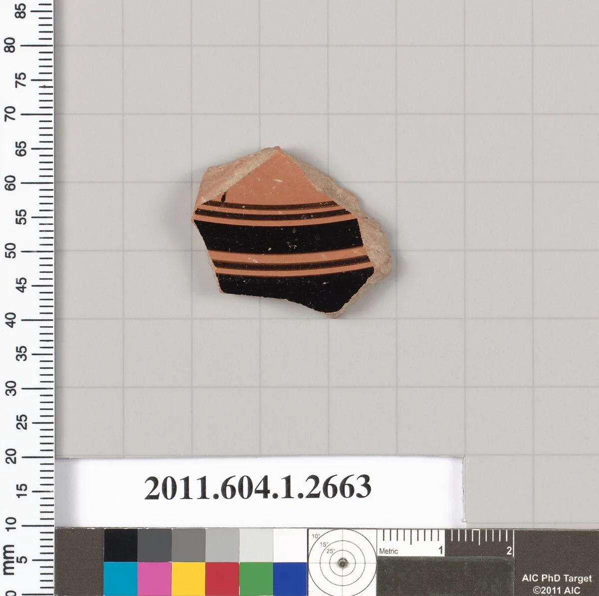 Terracotta fragment of a kylix (drinking cup) — Unknown