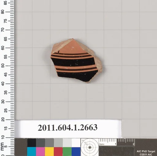 Terracotta fragment of a kylix (drinking cup)