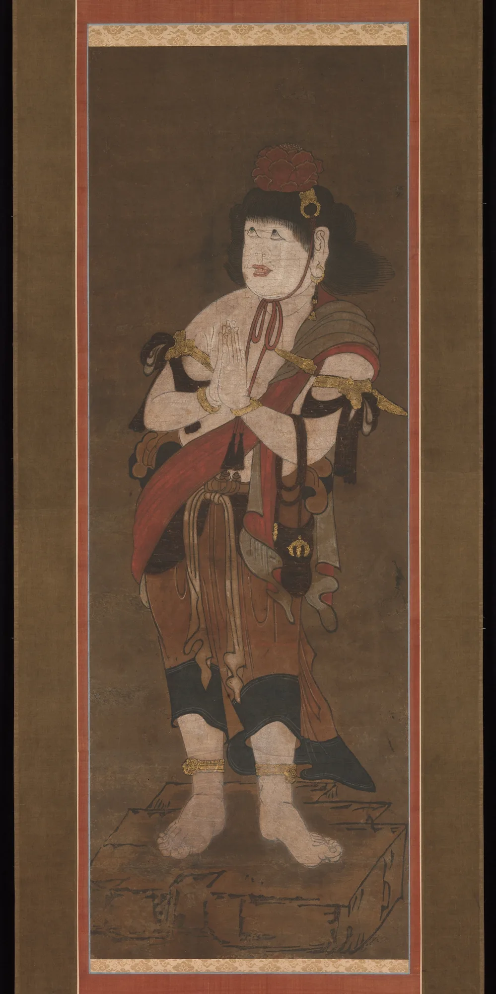 龍湫周沢写 不動明王二童子像|Fudō Myōō and Two Attendants — Ryūshū Shūtaku (Myōtaku)