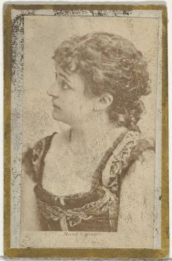 Maud, from the Actresses and Celebrities series (N60, Type 2) promoting Little Beauties Cigarettes for Allen & Ginter brand tobacco products