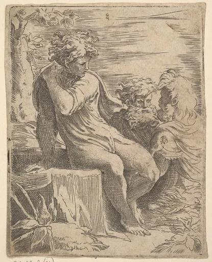 Youth with two old Men