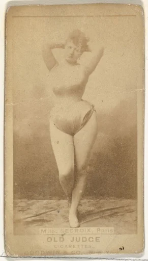 Mlle. Secroix, Paris, from the Actors and Actresses series (N171) for Old Judge Cigarettes