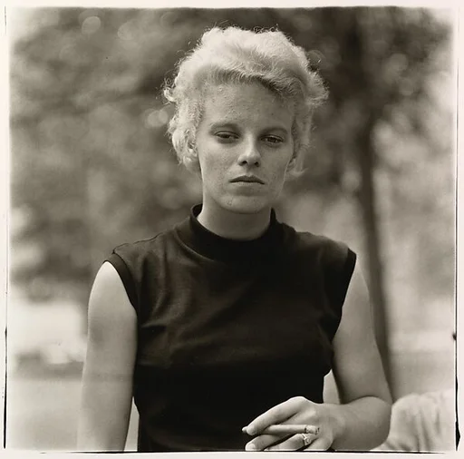 Girl with a cigar in Washington Square Park, N.Y.C.