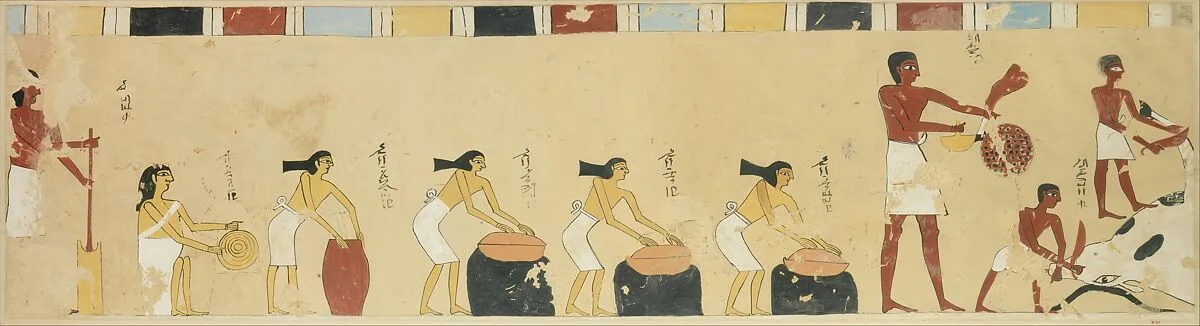 Women Preparing Food, Tomb of Djari — Nina de Garis Davies