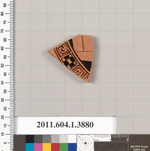 Terracotta fragment of a kylix (drinking cup)