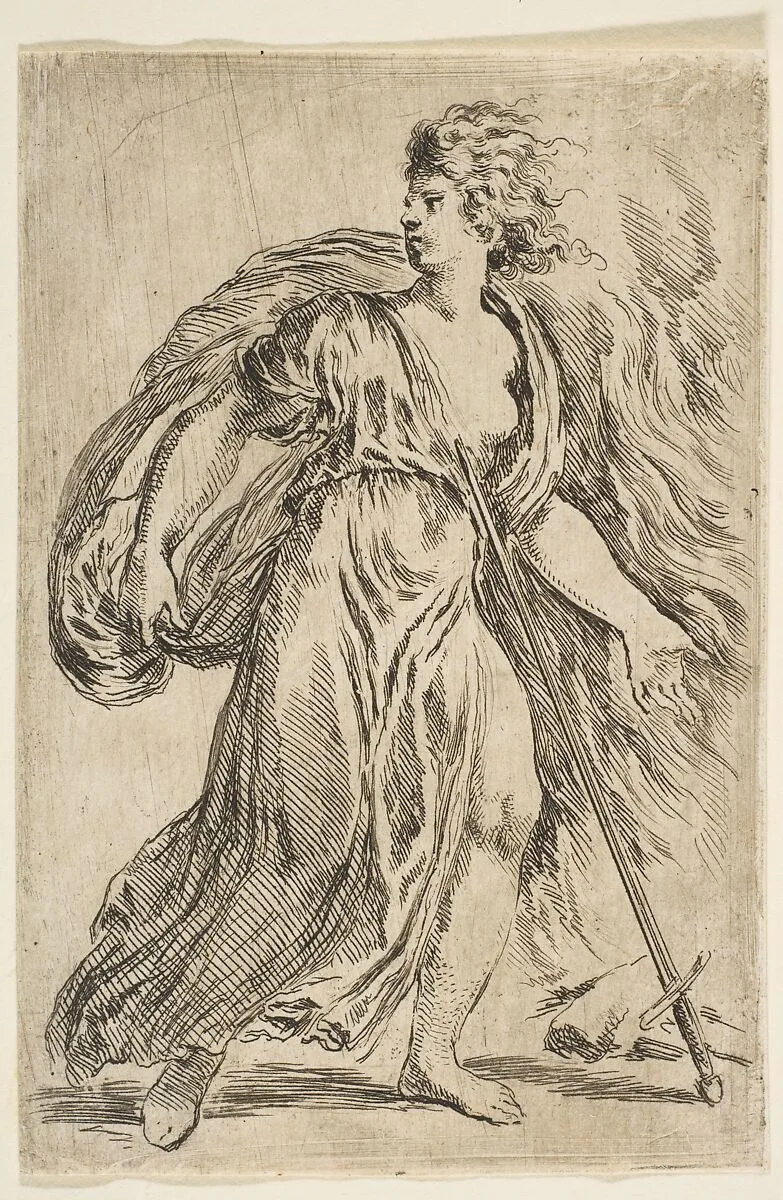 Dido Killing Herself — Stefano della Bella|Parmigianino (Girolamo Francesco Maria Mazzola)