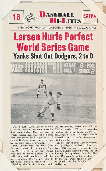Don Larsen #18 from Nu-Card Baseball Hi-Lites series (W460) — Nu-Card, Inc.
