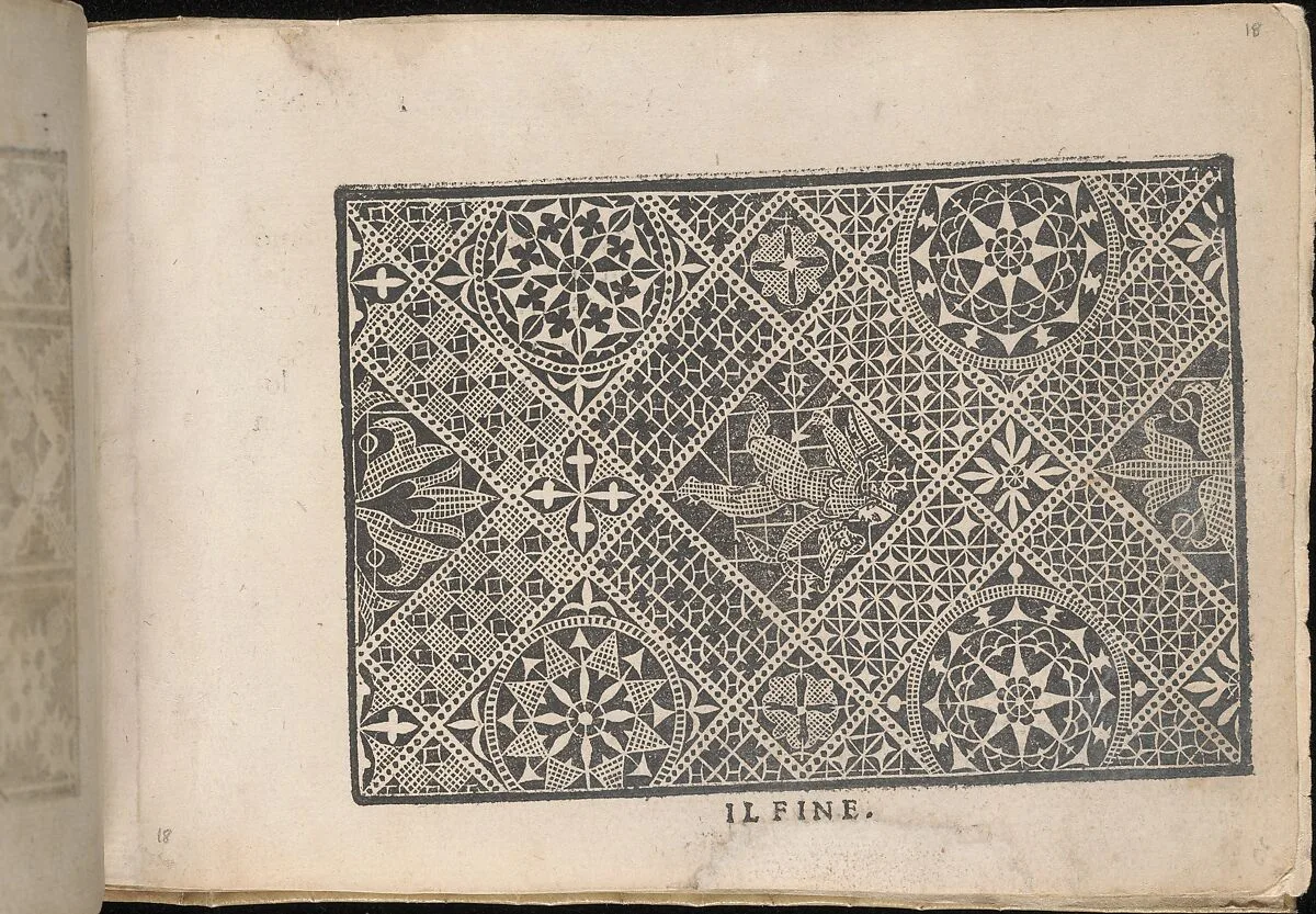 Fiori di Ricami Nuovamente Posti in Luce, page 18 (recto) — Matteo Florimi|Francesco de' Franceschi