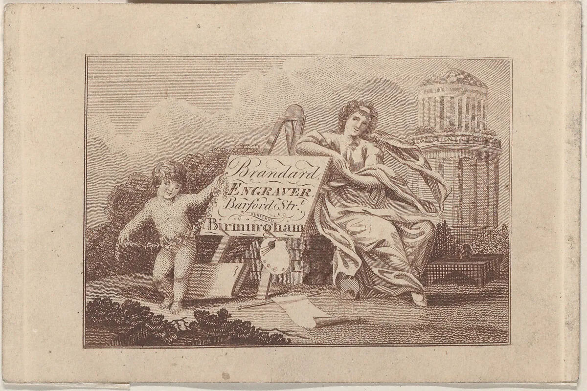 Trade Card for Brandard, Engraver — Anonymous, British, 19th century