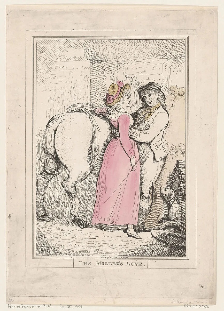 The Miller's Love — Thomas Rowlandson