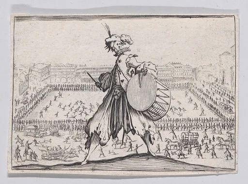 Copy of Le Jeu de Paume sur la Place Sainte-Croix, a Florence (The Tennis Game at the Piazza Santa Croce, in Florence), from "Les Caprices"