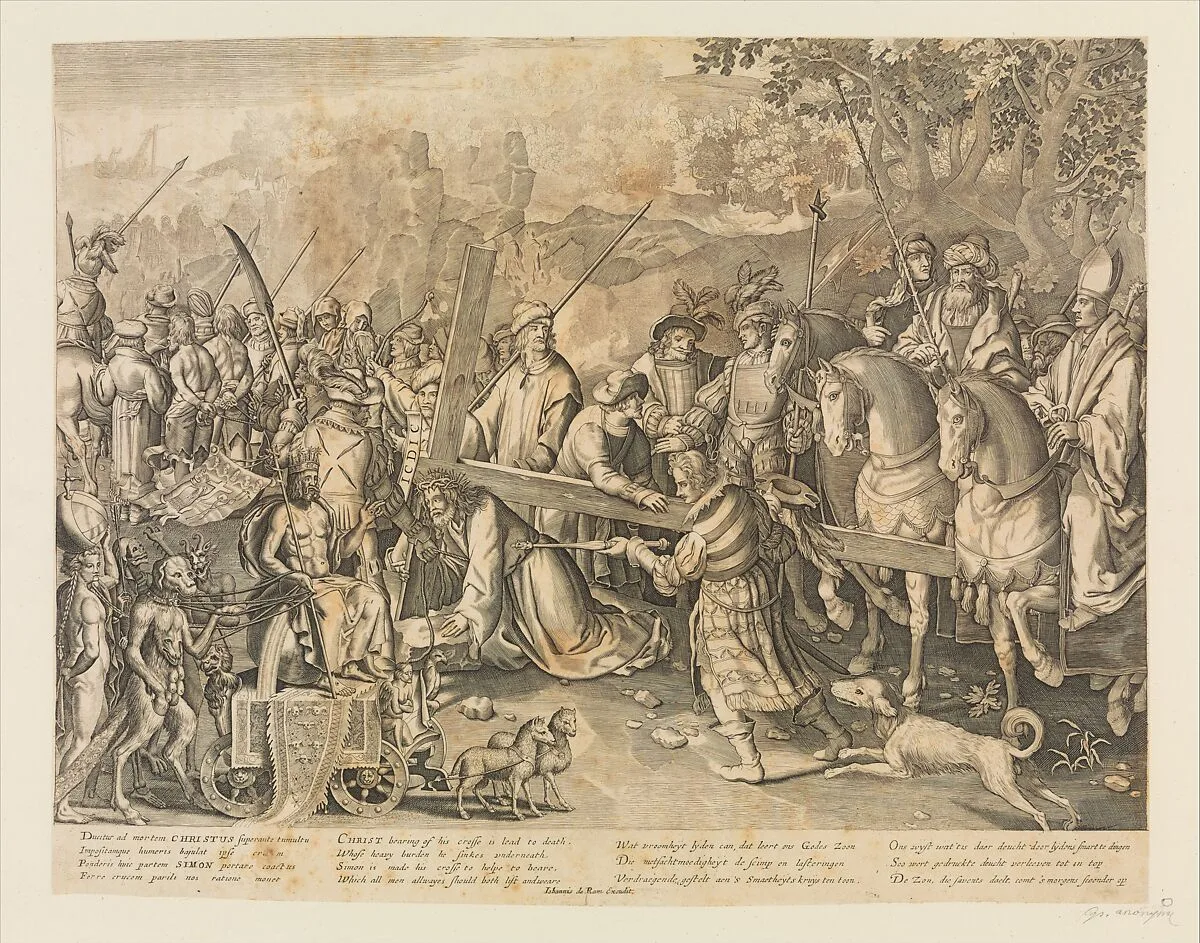 Christ Carrying the Cross (copy) — Joannes de Ram|Nicolaes de Bruyn