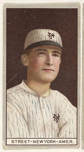 Street, New York, American League, from the Brown Background series (T207) for the American Tobacco Company
