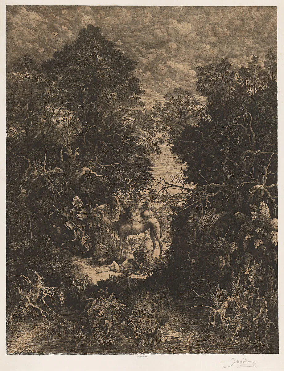 The Good Samaritan — Rodolphe Bresdin|Lemercier & Cie.