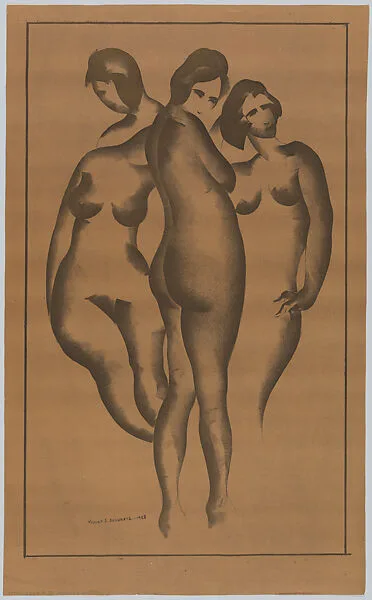 Three Graces (Lithograph #20) — William Samuel Schwartz