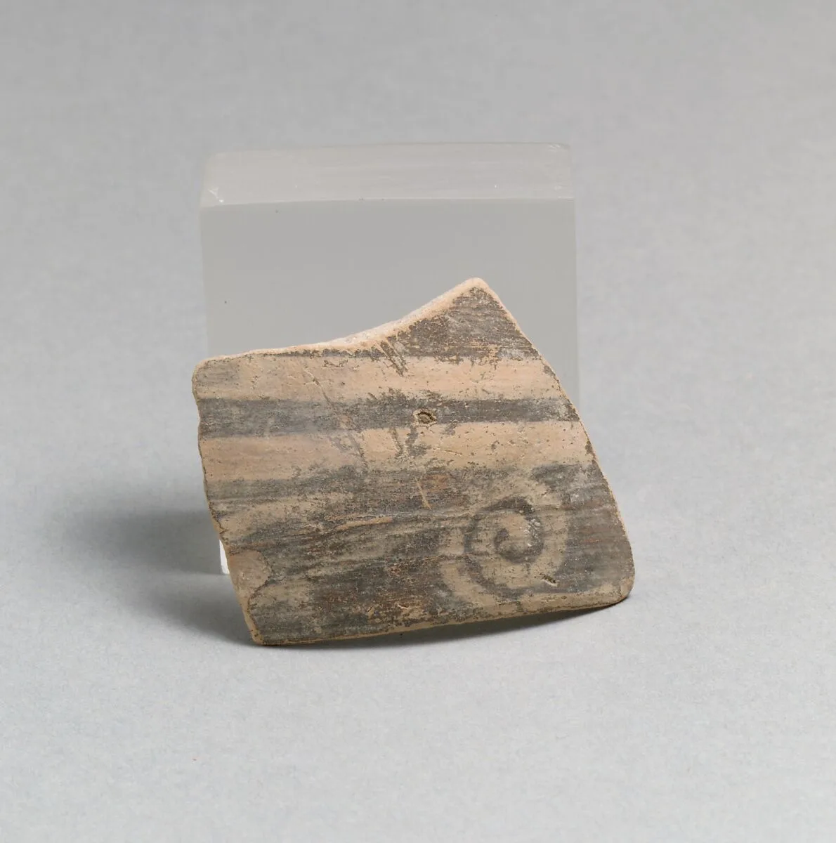 Terracotta rim fragment with running spiral — Unknown