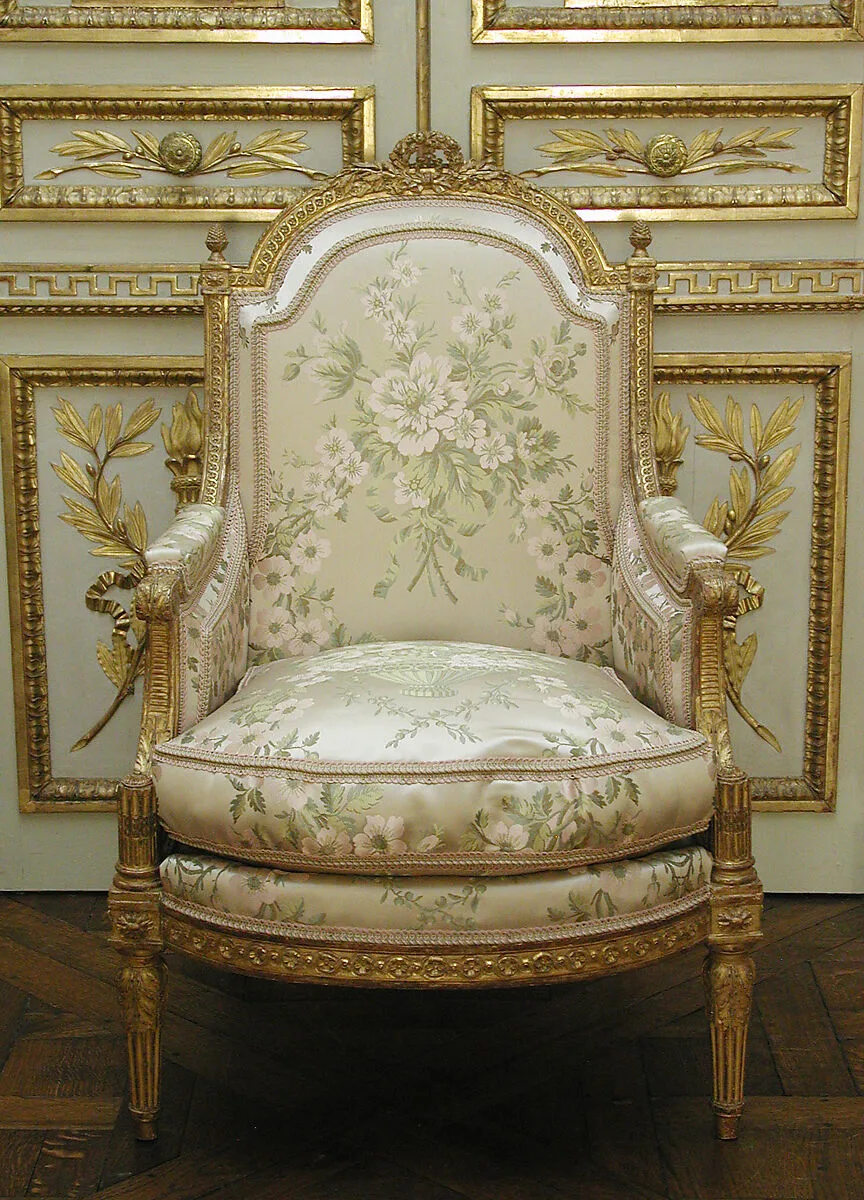Armchair (Bergère à la reine) (one of a pair) (part of a set) — Jean-Baptiste-Bernard Demay