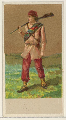 Canada, from the Natives in Costume series (N16), Teofani Issue, for Allen & Ginter Cigarettes Brands