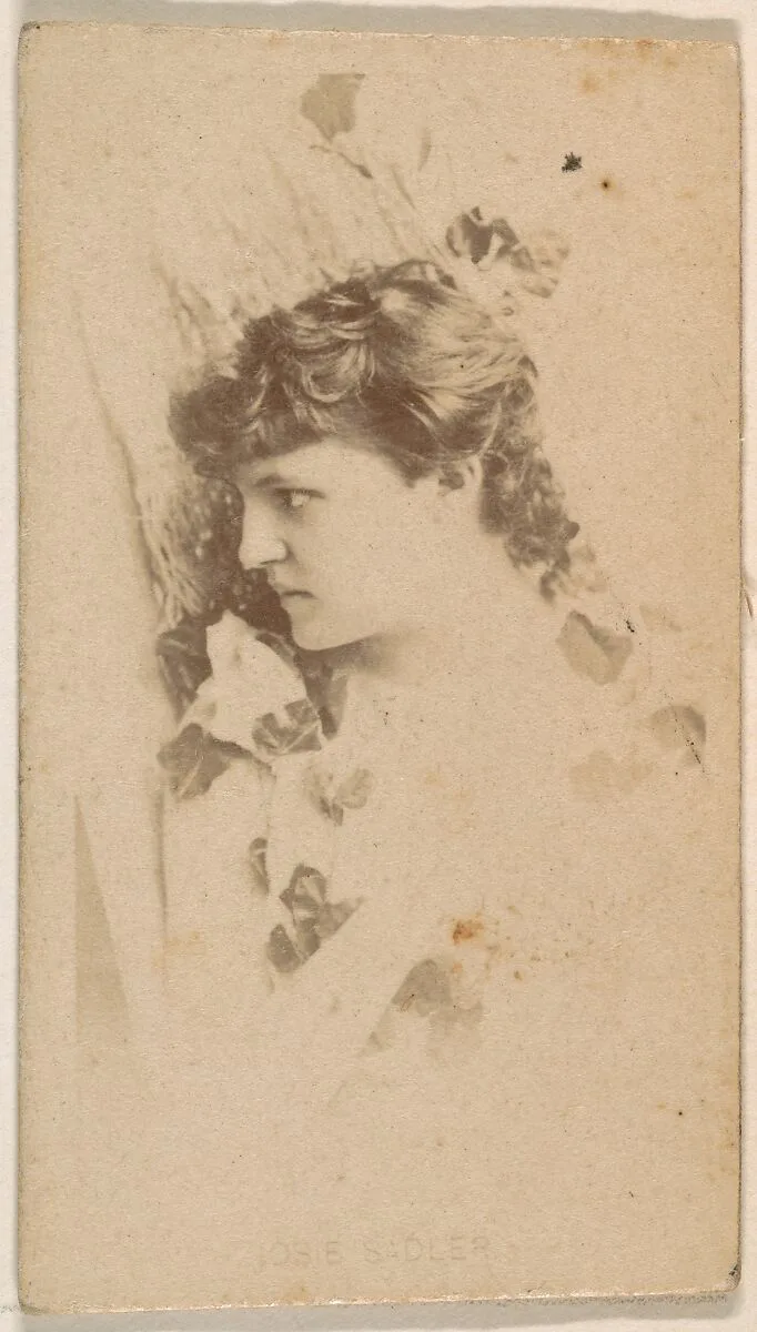 Josie Sadler, from the Actresses series (N245) issued by Kinney Brothers to promote Sweet Caporal Cigarettes — Kinney Brothers Tobacco Company