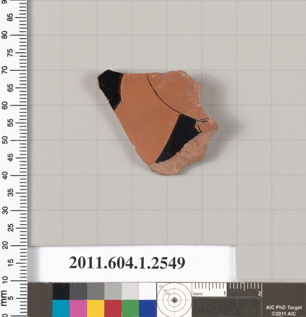 Terracotta fragment of a kylix (drinking cup) — Unknown