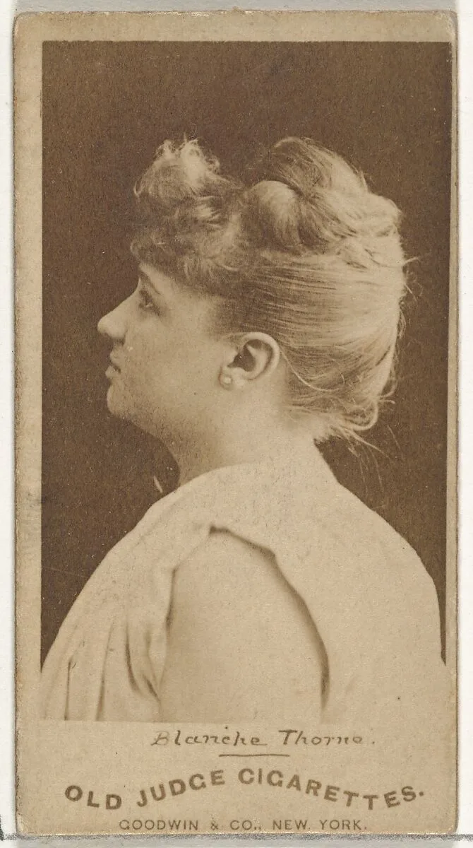 Blanche Thorne, from the Actors and Actresses series (N171) for Old Judge Cigarettes — Goodwin & Company