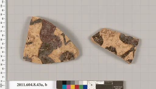 Terracotta fragments of a closed shape