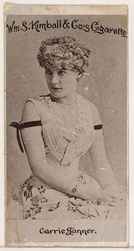 Carrie Tanner, from the Actresses series (N190) issued by Wm. S. Kimball & Co. — William S. Kimball & Company