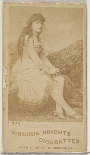 Card 326, from the Actors and Actresses series (N45, Type 5) for Virginia Brights Cigarettes