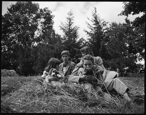 [Blair Fuller, Jill Fuller, Sage Fuller, and Cass Canfield, Jr., Bedford, New York]