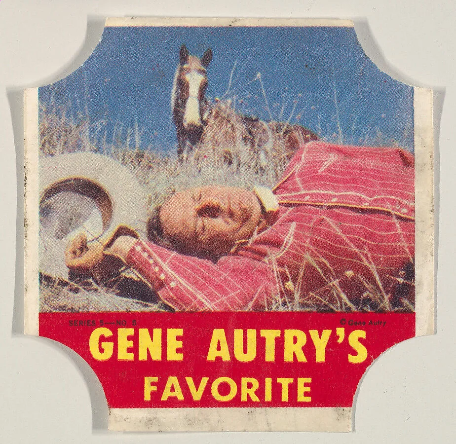 Gene Autry's Favorite, Series 5, No. 5, from the Gene Autry's Brand bread end labels series (D290-7) issued by Stroehmann Bread Company — Stroehmann Bread Company