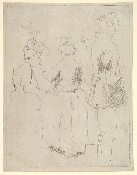 Sketch of Policeman and Two Women — Walter Richard Sickert