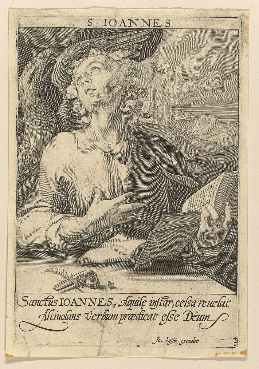 Saint John, from Christ and the Apostles — Hendrick Goltzius|Johann Bussemacher|Anonymous|Conrad Goltzius