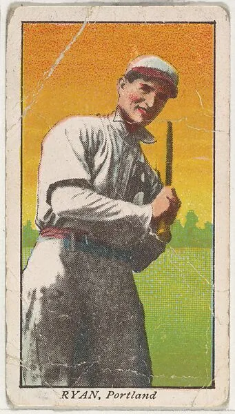 Ryan, Portland, from the "Obak Baseball Players" set (T212), issued by the American Tobacco Company to promote Obak Mouthpiece Cigarettes — American Tobacco Company