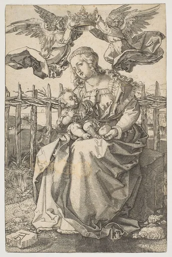 The Virgin Crowned by Two Angels