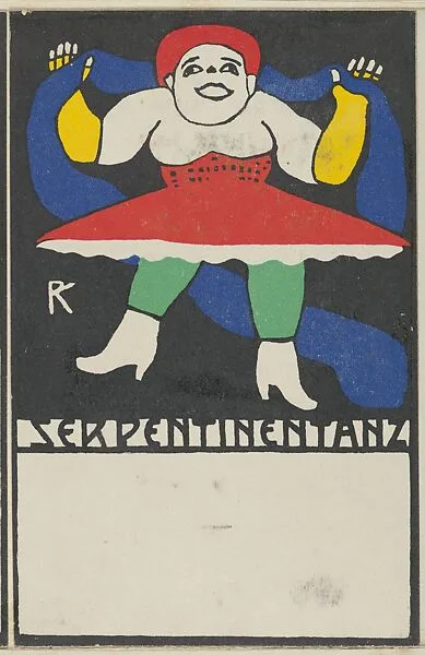 Serpentine Dance (Serpentinentanz) — Rudolf Kalvach|Wiener Werkstätte
