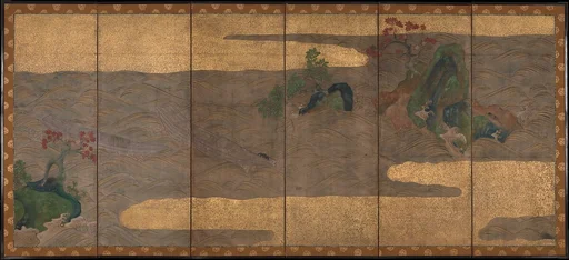 波に舟図屏風|Boats upon Waves