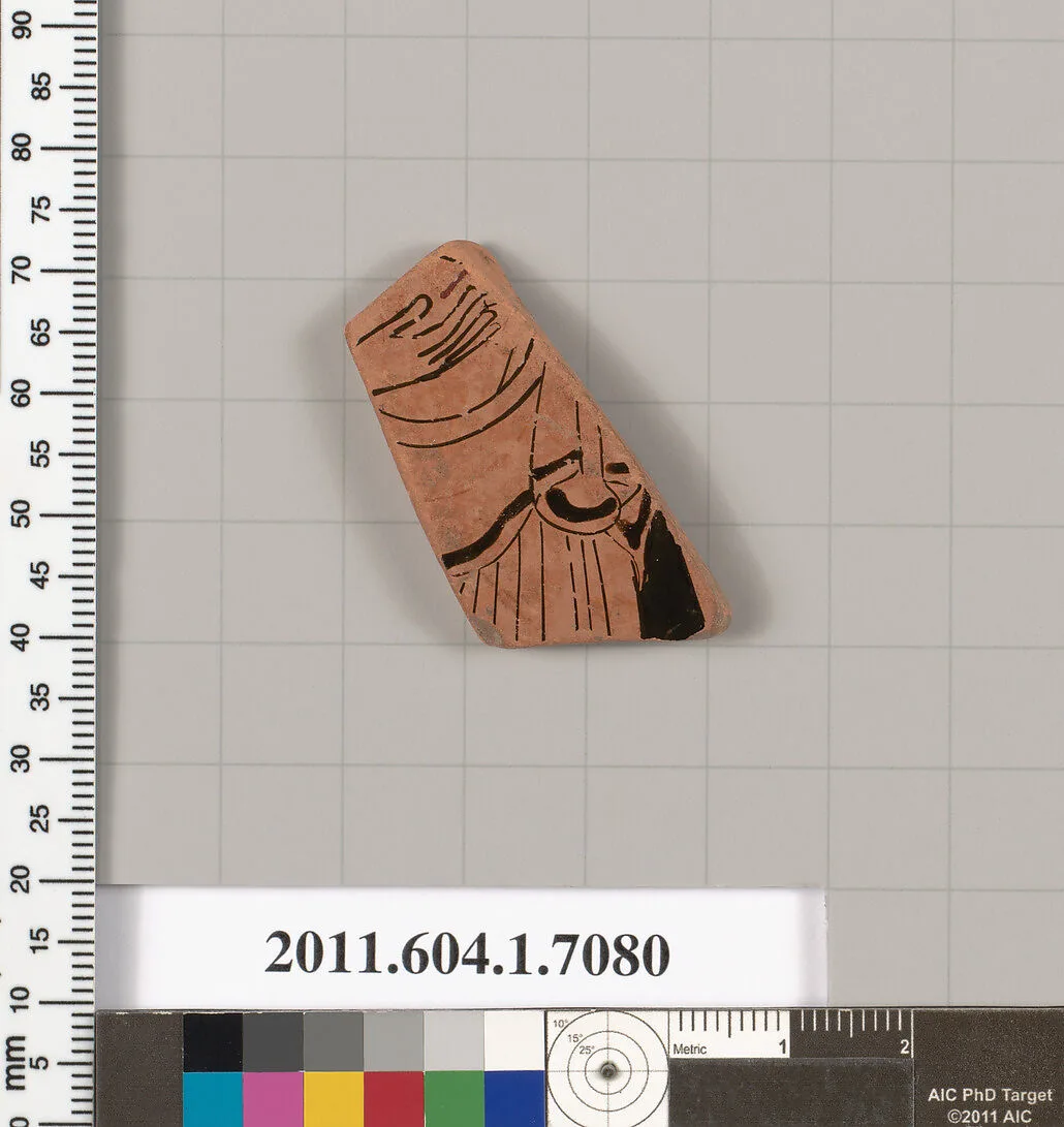 Terracotta fragment of a kylix (drinking cup) — Unknown