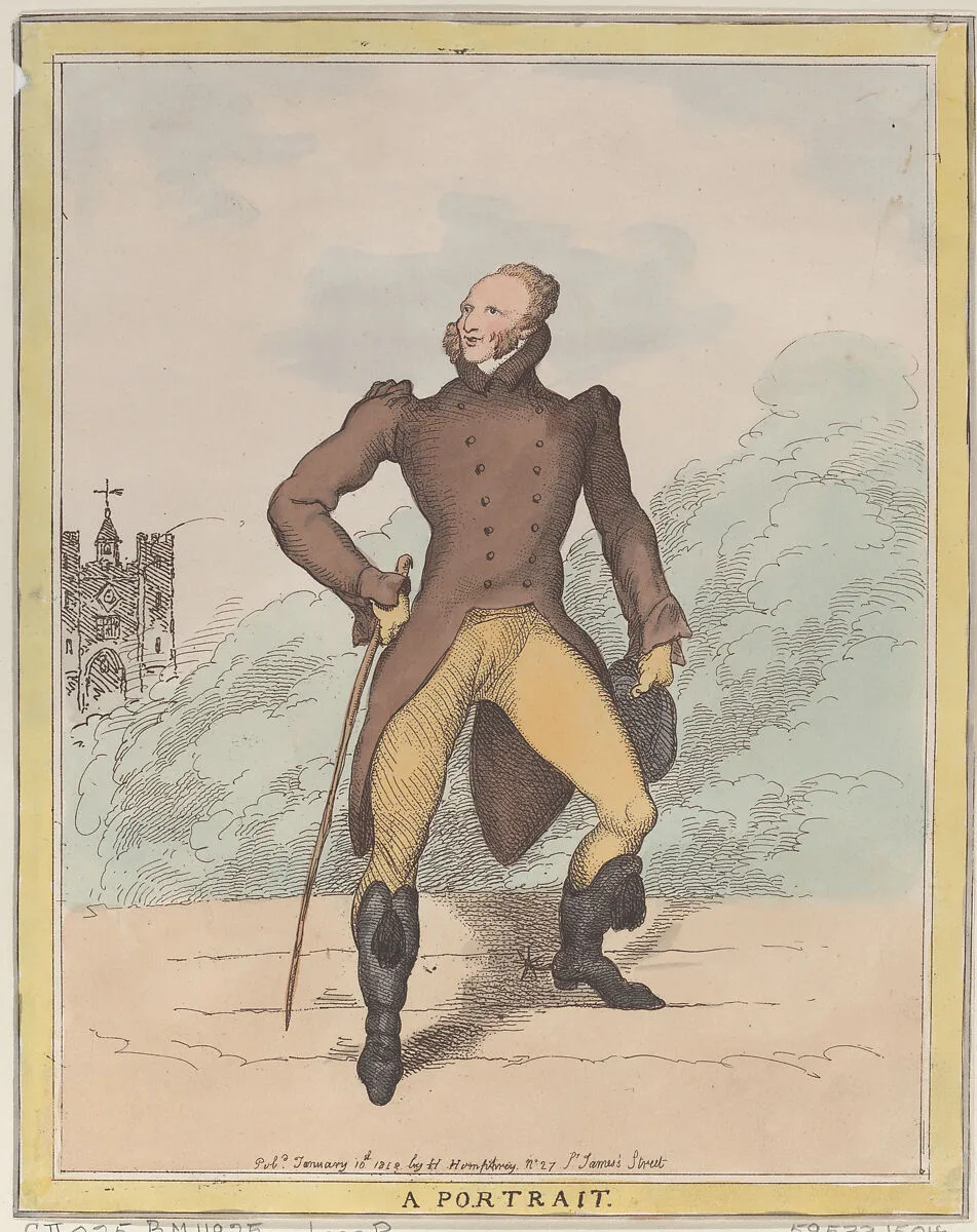 A Portrait (Lord Petersham) — Charles Stanhope, 4th Earl of Harrington|Thomas Rowlandson|Hannah Humphrey