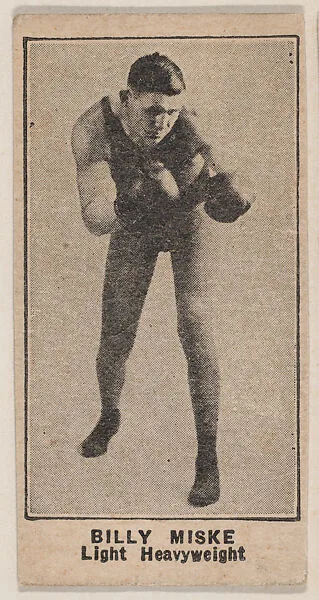 Billy Miske, Light Heavyweight, from Boxers strip cards (W580) — Unknown