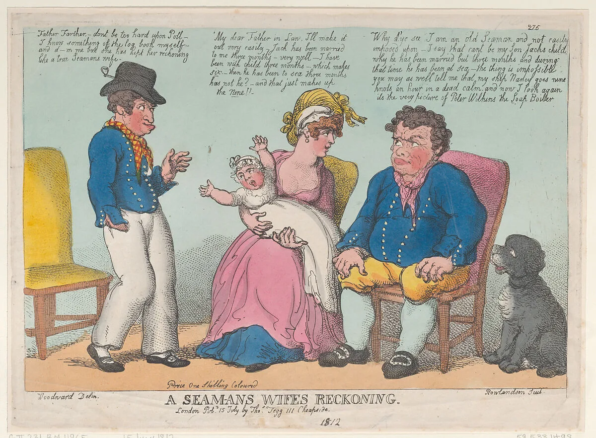 A Seaman's Wife's Reckoning — George Murgatroyd Woodward|Thomas Rowlandson|Thomas Tegg