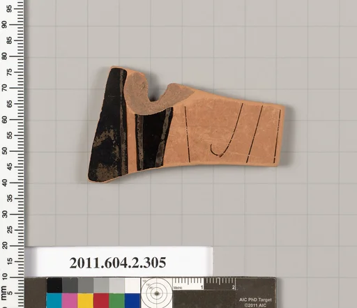 Terracotta fragment of a column-krater (bowl for mixing wine and water)