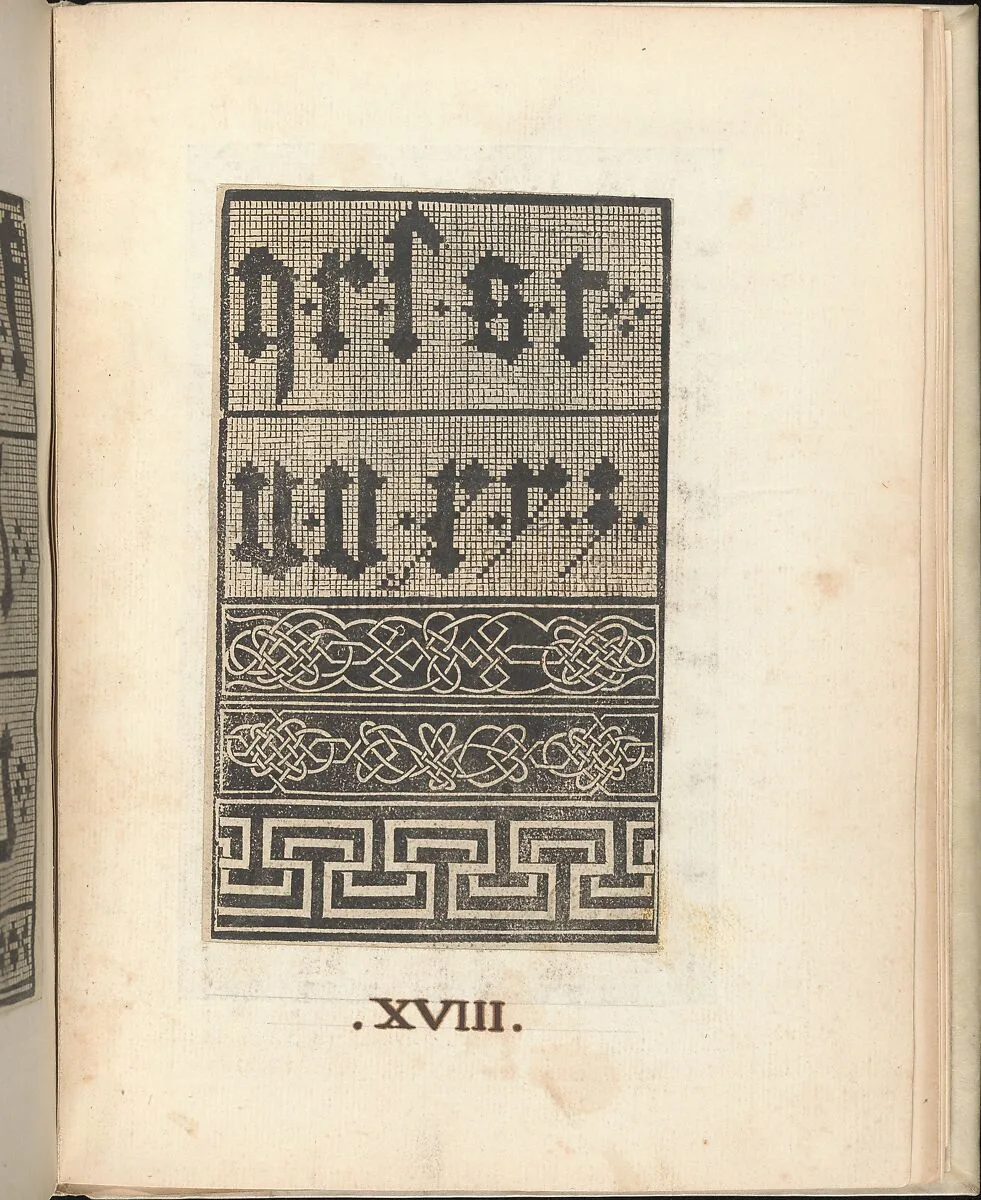 Esemplario di lavori, page 17 (verso) — Nicolò Zoppino