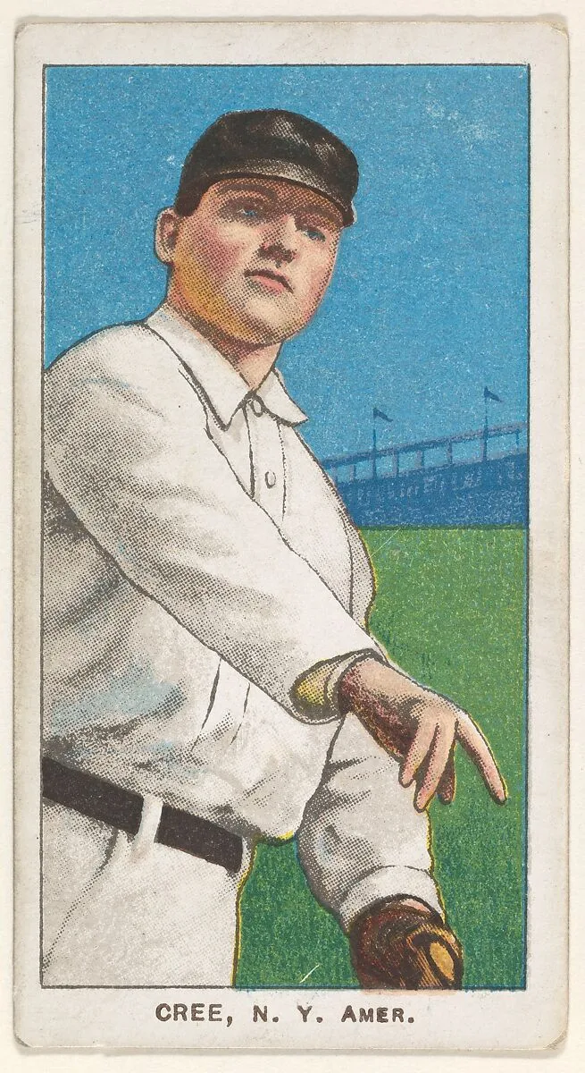 Cree, New York, American League, from the White Border series (T206) for the American Tobacco Company — American Tobacco Company