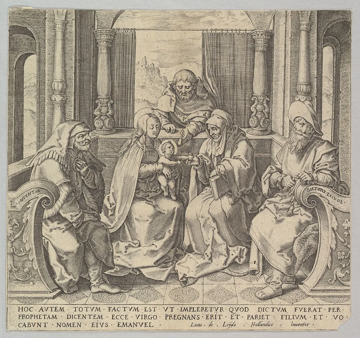 The Holy Kindred, (Virgin and Child with Joseph, Anne and Two Male Saints) (copy) — Lucas van Leyden