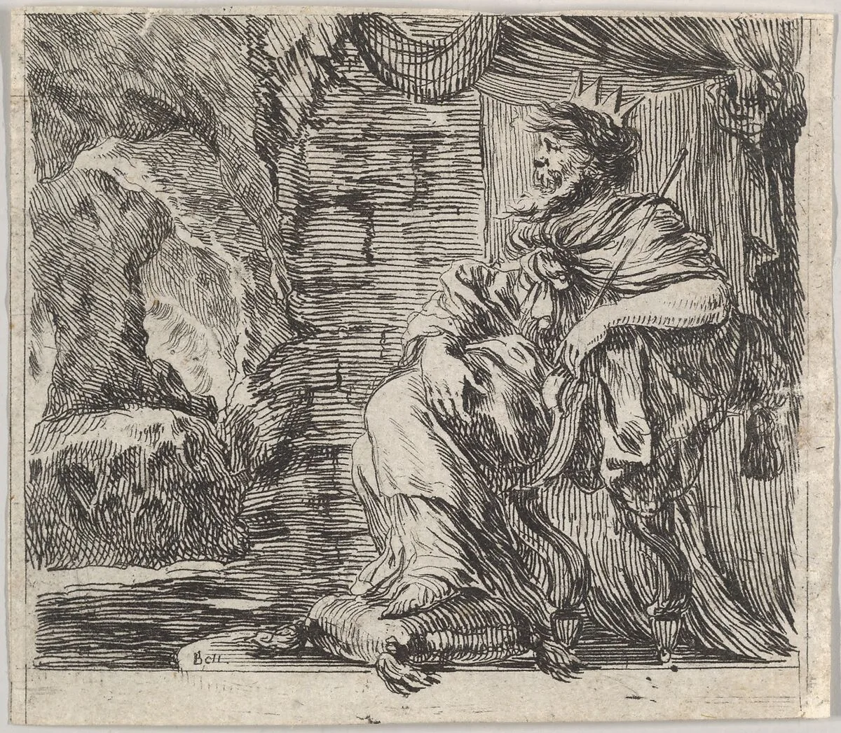 Pluto, from 'Game of Mythology' (Jeu de la Mythologie) — Stefano della Bella