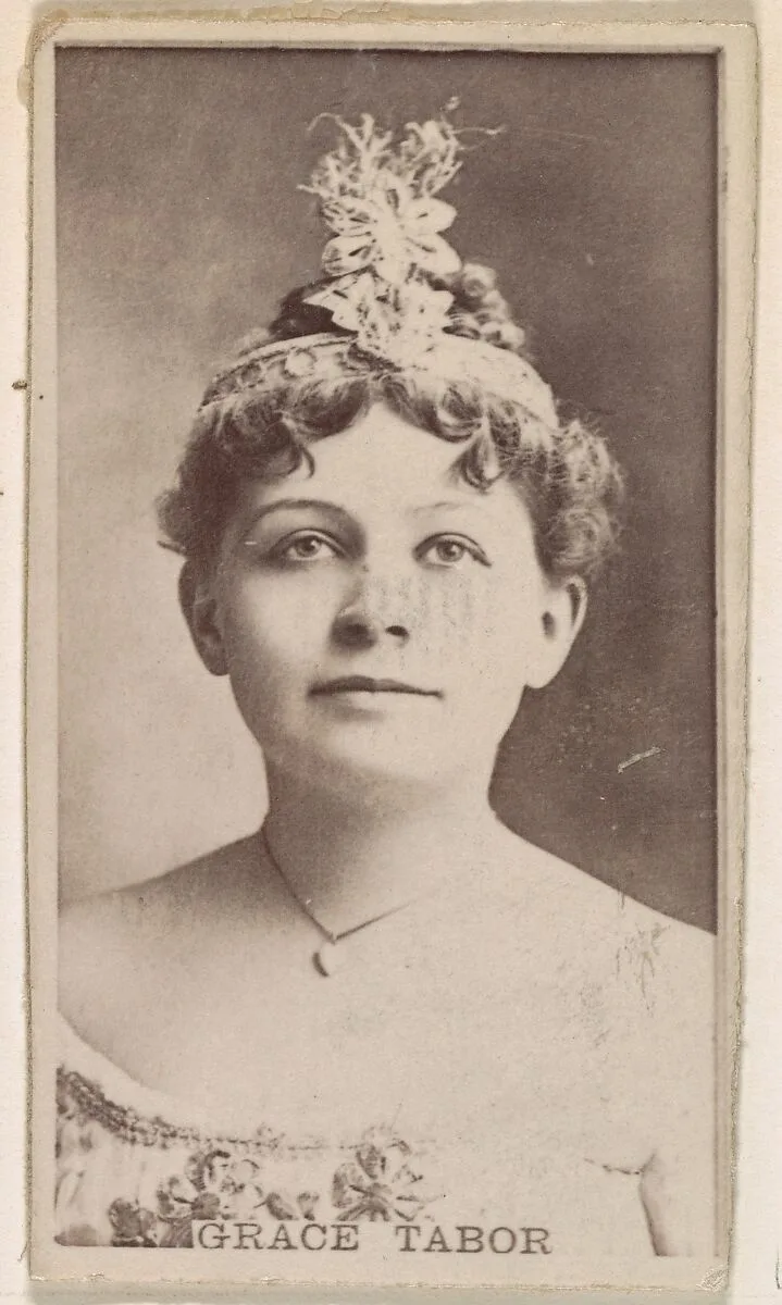 Grace Tabor, from the Actresses series (N245) issued by Kinney Brothers to promote Sweet Caporal Cigarettes — Kinney Brothers Tobacco Company