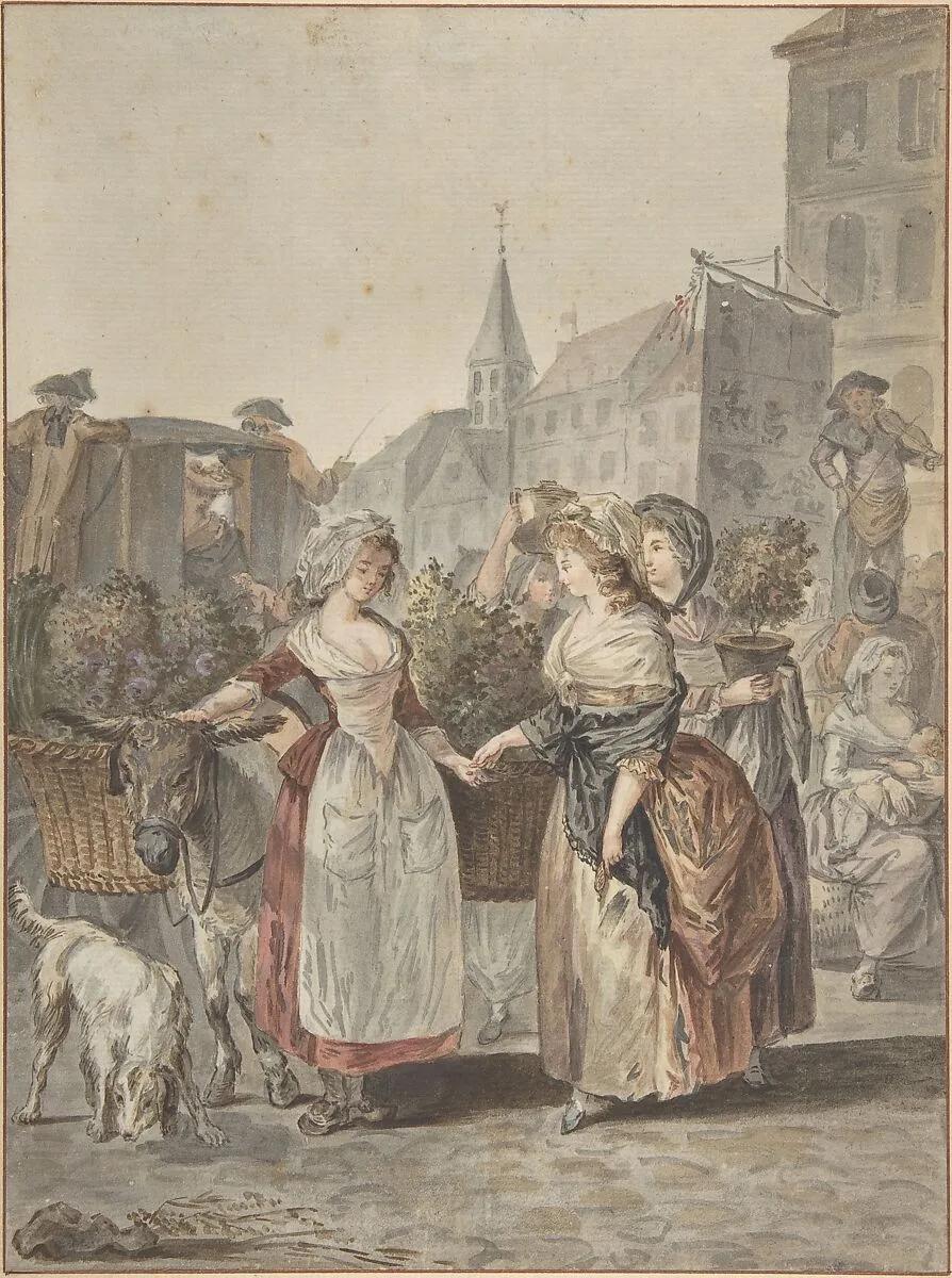 The Flower Girl (La Petite Marchande de Fleurs) — Antoine Louis François Sergent Marceau